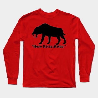 Saber-Tooth Black Long Sleeve T-Shirt